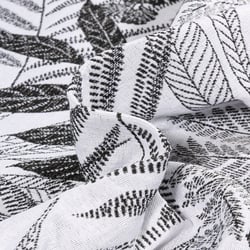 Tissu Jacquard Rossini sur fond Blanc
