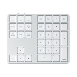 Satechi Clavier Pavé numérique Sans fil Modèle SLIM avec Touches de Raccourcis macOs Argent