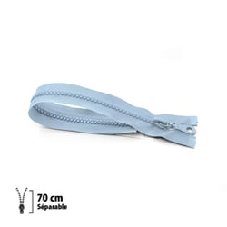 Fermeture éclair Z54 - moulée 6mm Séparable - 70 cm