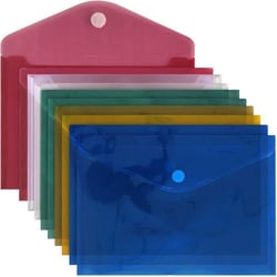 10 Pochettes Porte Documents A6 avec Scratch Sécurisée - Pochette De Rangement- ACROPAQ