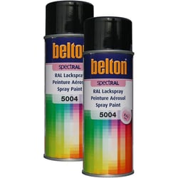 2 sprays de peinture Belton Spectral RAL5004 bleu noir 400ml