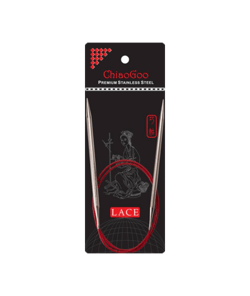 Aiguille Circulaire Fixe RED LACE - 80 cm - CHIAOGOO taille n°7