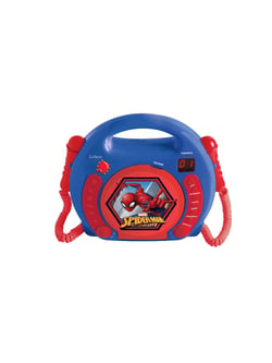 Lecteur CD portable avec 2 microphones SpiderMan