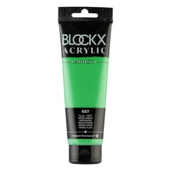 Peinture acrylique - Vert fluo - 627 - BLOCKX Artist - Qualité beaux-arts - Tube 120ml