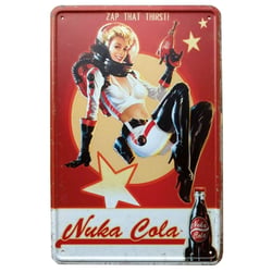 Fallout - Panneau métal Nuka Cola Girl