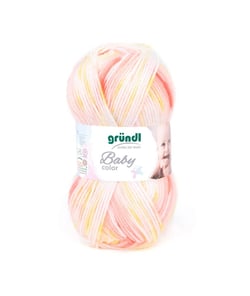 Fil layette à tricoter BABY COLOR - Grundl - certifié Oeko-Tex 01 Jaune