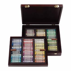 Pastels - Tendres - Extra-fine - 90 couleurs - Coffret bois prestige - Rembrandt
