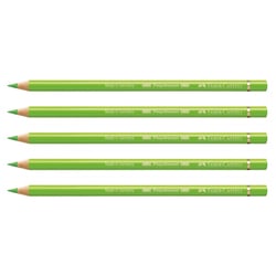 Crayon de couleur POLYCHROMOS FABER-CASTELL - Mine 3,8 mm - Vert clair - Lot de 5