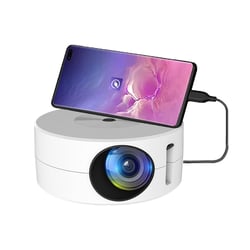 Mini Vidéoprojecteur Portable 100' Partage d'Écran Facile Pour Jeux Et Films Blanc YONIS