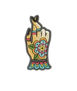Ecussons Thermocollant Thème Mystique 2,7 x 5,8 cm - Mediac 02 multicolore ( main)