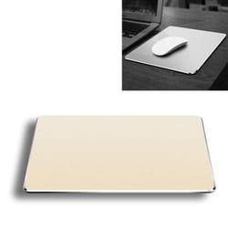 Tapis De Souris Antidérapant Double Face En Alliage D'Aluminium Facile À Nettoyer Or YONIS