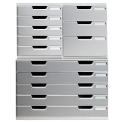 Module de classement Modulo Office 5 tiroirs A3 - Granit - Exacompta