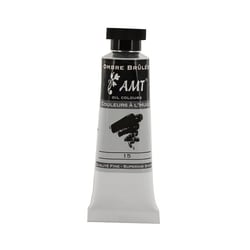 Peinture à l'huile fine en tube ombre brûlée 45ml - Amt