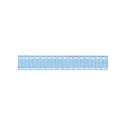Bobine 25m galon polyester Tiret bleu ciel 10mm