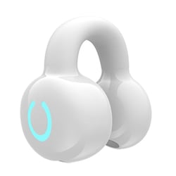 Ecouteurs Bluetooth Conduction Osseuse Design Clip Son HIFI Étanche IPX5 Blanc YONIS