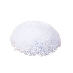 Broche fleur fluffly 7cm blanc