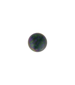 Bouton perle ovale 10mm gris