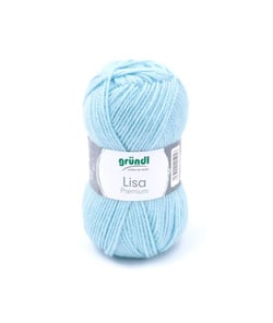 Fil à tricoter LISA PREMIUM UNI - Grundl 08 Bleu