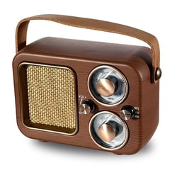 Enceinte Bluetooth Rétro Multifonctionnelle Design Bois Signal Stable 1200mAh YONIS