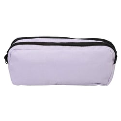 Trousse - Mauve - 2 compartiments - Fermeture zip - 23x8x9cm - Scolaire