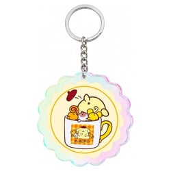 Sanrio - Porte-clés en acrylique Pompompurin 30th Anniversary Squishy Cute Purin 02 - Sakami Merchandise