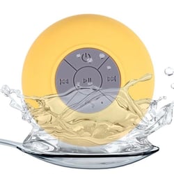 Enceinte Bluetooth Waterproof Portable Mini Subwoofer Pour Douche Avec Micro Intégré Jaune YONIS