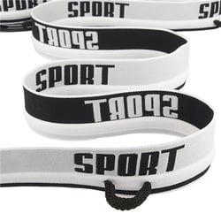 Bobine 20m élastique sport cordon 40mm Blanc
