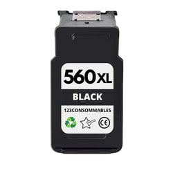 PG-560XL - Cartouche Canon PG-560 XL noire compatible PIXMA TS5350 TS5351 TS5352 - 123CONSOMMABLES