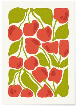 Affiche Cerises du Verger | A3 : 29,7x42cm