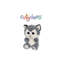 Peluche - Peluche Chien Husky SKANDY > gris bleuté – 13 cm