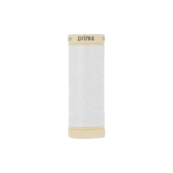 Prima Mercerie | Fil à coudre | Fil en coton | bobine de 100 m |blanc
