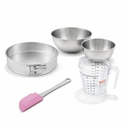 Set pâtisserie avec moule à manqué 28 cm, 2 bols à mixer, verre mesureur et spatule Zenker