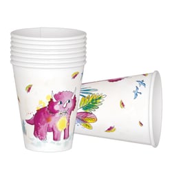 Gobelet - lot de 8 - dinosaures
