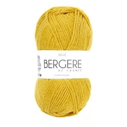 Pelote de laine - Soufre - 50% Laine 50% acrylique - Bergère de France - Idéale 4