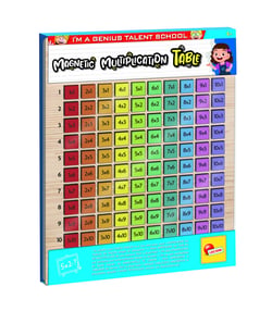 I'M A GENIUS TABLE DE MULTIPLICATION MAGNETIQUE BOIS