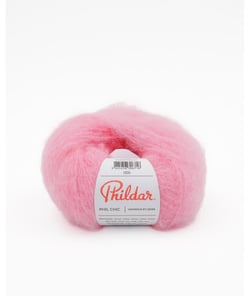 Pelote de laine et Mohair PHIL CHIC - 25gr - Phildar Candy Rose
