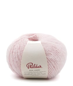 Phil Hairy – Pelote fil poilu duveteux Phildar 100 g Rose Poudre