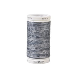 Fil coton variagated 500m haute qualité marine bleu crème