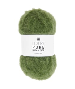Pelote exceptionnelle LUXURY PURE BABY ALPACA - Rico Design - Le fil 100 % alpaga bébé pour un tricot haut de gamme 06 Olive