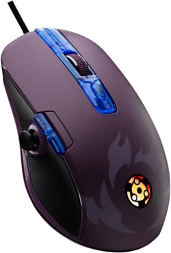 Lexip x Tsume - Souris Naruto Shippuden Madara - Joystick de Pouce analogique - 12 Boutons et Actions programmables - Poids Ajustable - Capteur Optique PAW3327 de 100 à 12 000 DPI