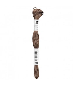 Fil à broder mouliné Uni - Rico Design 229 Marron