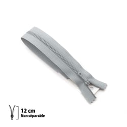 Fermeture éclair pantalon Z13 - Non séparable métallique 4mm - 12 cm