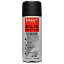 Spray de peinture aérosol haute température noir AMT