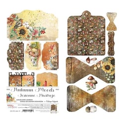 12 papiers scrapbooking motifs à découper 15,5 x 30, 5 cm Craft O Clock AUTUMN MOODS 653998