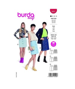 Patron Burda 5857-Jupe taille n°FR 36-50