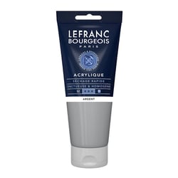 Peinture acrylique - Argent - 710 - Fine - Lefranc Bourgeois - Tube 200ml