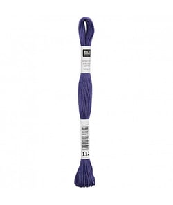 Fil à broder mouliné Uni - Rico Design 112 Violet
