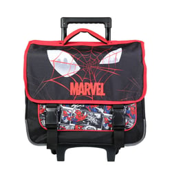 Cartable à roulettes 38 cm Spiderman Noir Toile d'araignée - BAGTROTTER