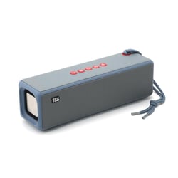 Enceinte Bluetooth Portable Subwoofer Avec Corde Tressée Support USB AUX TF et FM Bleu YONIS