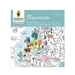 Mes posters à coloriers Mappemonde